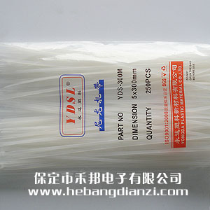 尼龍扎帶5X300 白色