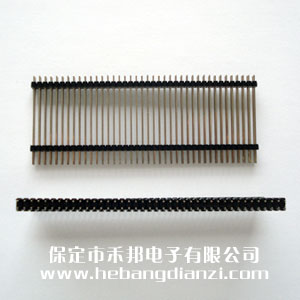 雙塑2.54雙排針 長40mm