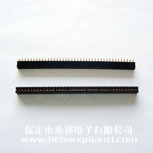 2.54雙排座2*40P 塑高5.7mm