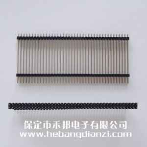 雙塑2.54雙排針 長45mm