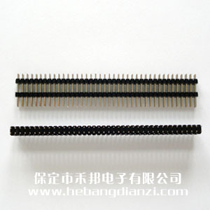 雙塑2.54雙排針 長19mm